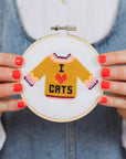 I Love Cats Cross Stitch Kit