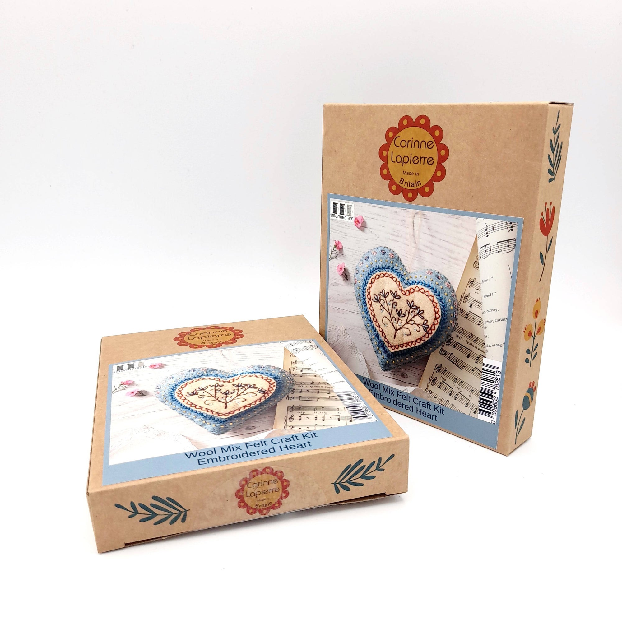 Embroidered Heart Felt Craft Mini Kit