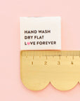 Hand Wash Dry Flat - Organic Cotton Knitting & Sewing Labels