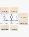Metallic Side Seam (Cream) Woven Labels
