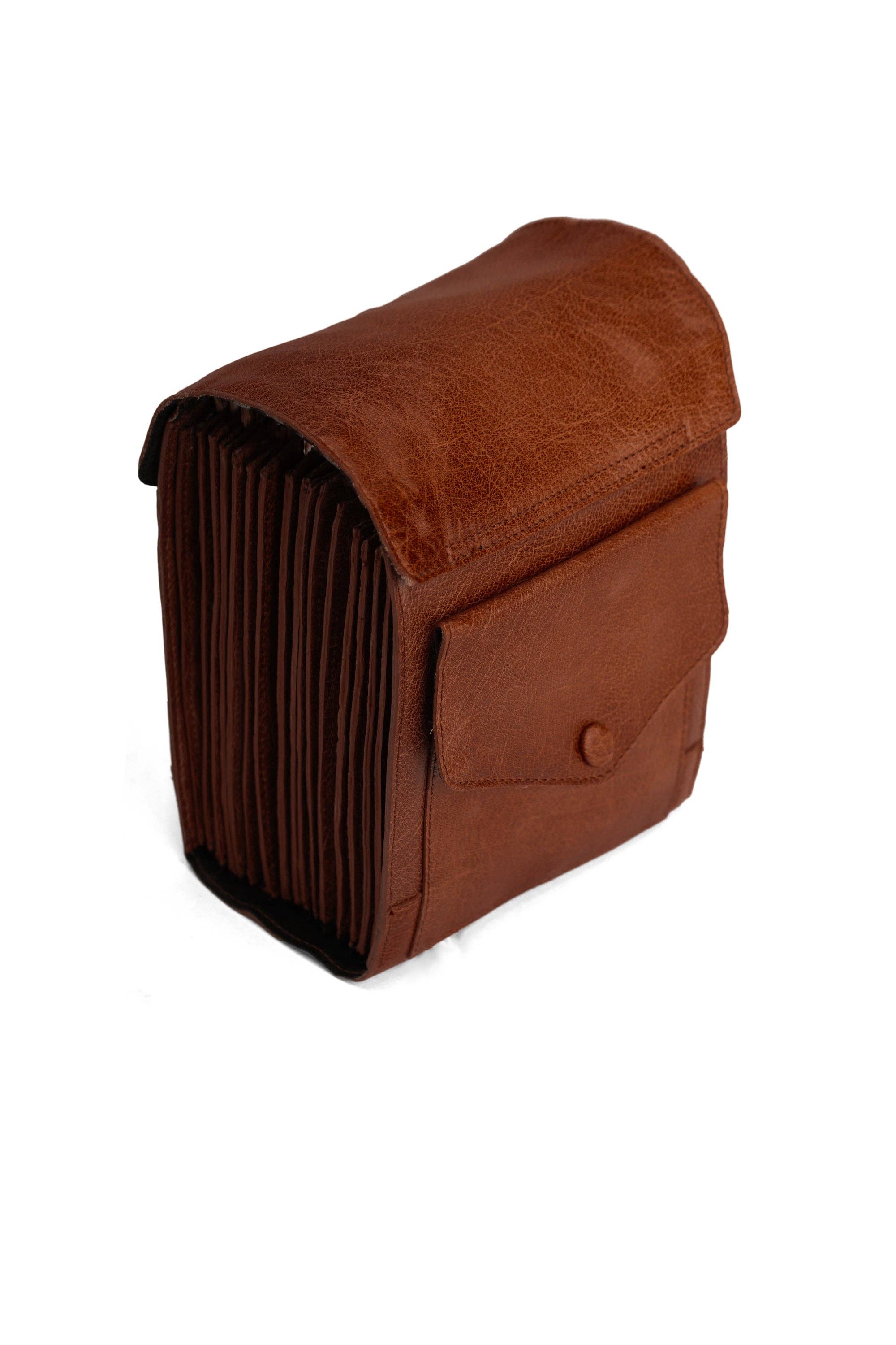 Betina XL Needle Case: Rich Brown
