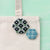 Check & Flower Brooch