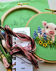Posing Piglet Embroidery Kit
