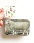 Sheep Notions Tin, Stitch Marker and Yarn Needle