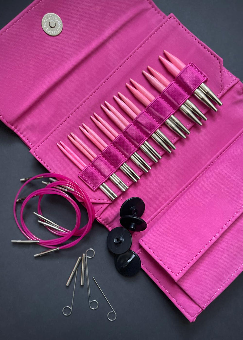 Lykke 3.5" Knitting Needle Set. BLUSH PINK
