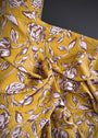 Viscose Lawn. Carnival Flower, Dijon