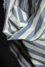 Amalfi Organic Cotton Linen Stripe Fabric