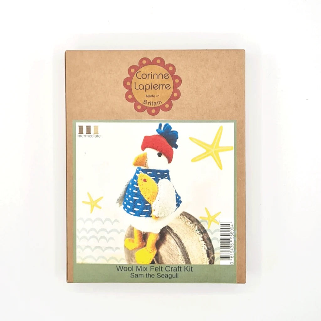 Sam the Seagull - Felt Hand Stitching Kit, Corinne Lapierre
