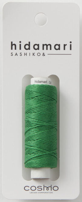 Pure Cotton Sashiko Thread - 30m Grass Green