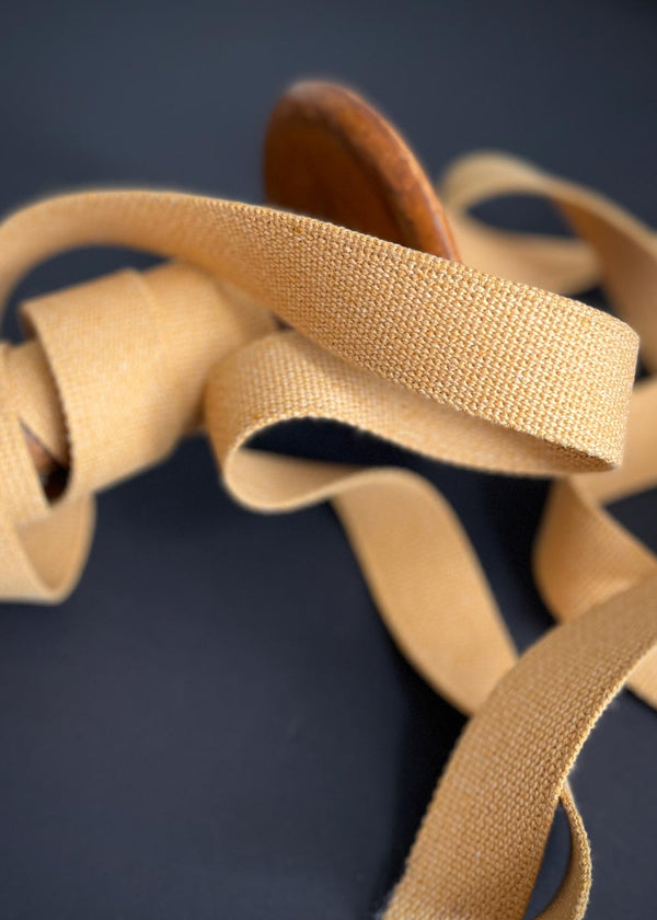 Cotton Bag Webbing - 30mm Golden Yellow