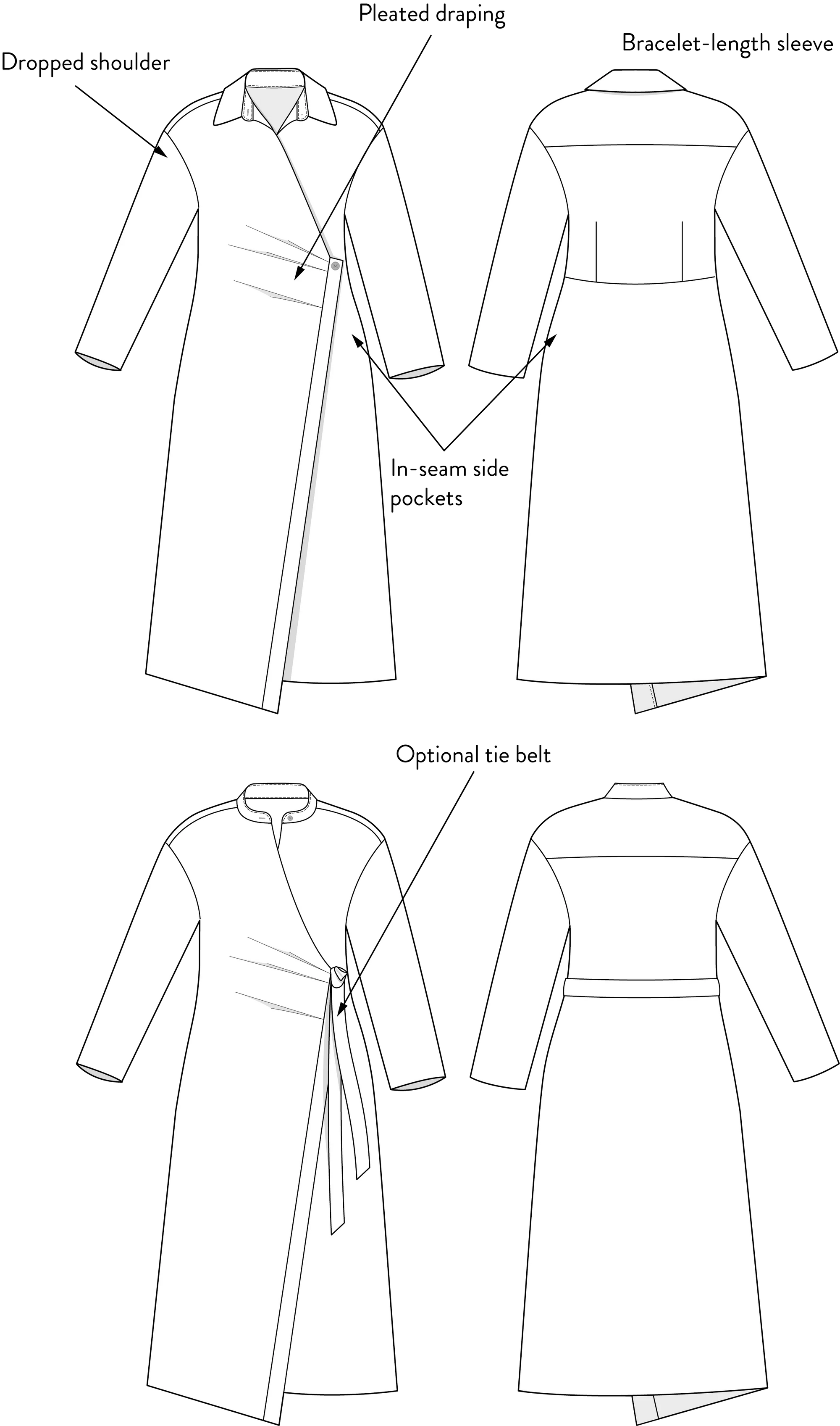The Assembly Line - Wrap Dress
