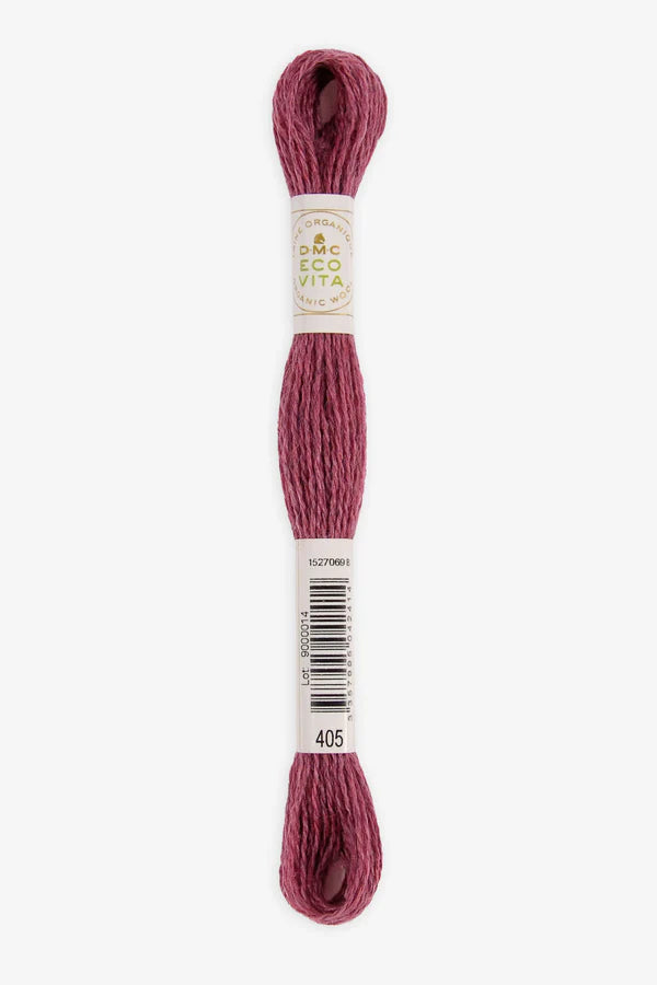DMC Eco Vita Organic Wool Thread. 405 Hydrangea Cochineal – Miss Maude
