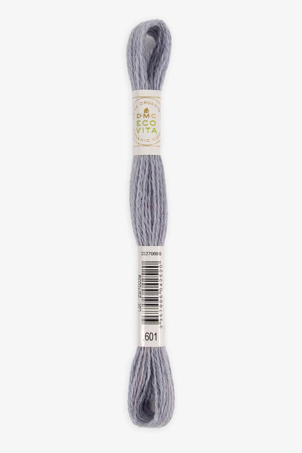 DMC Eco Vita Organic Wool Thread. 601 Baltic Indigo