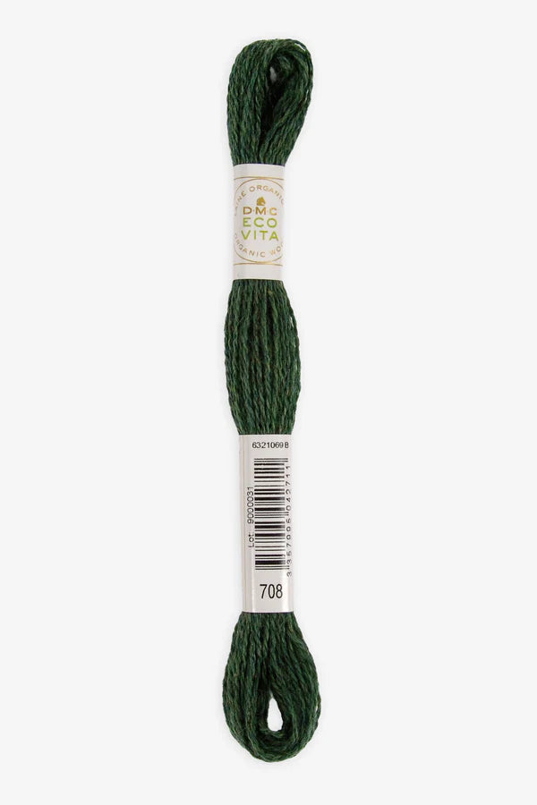 DMC Eco Vita Organic Wool Thread. 708 Spruce Indigo