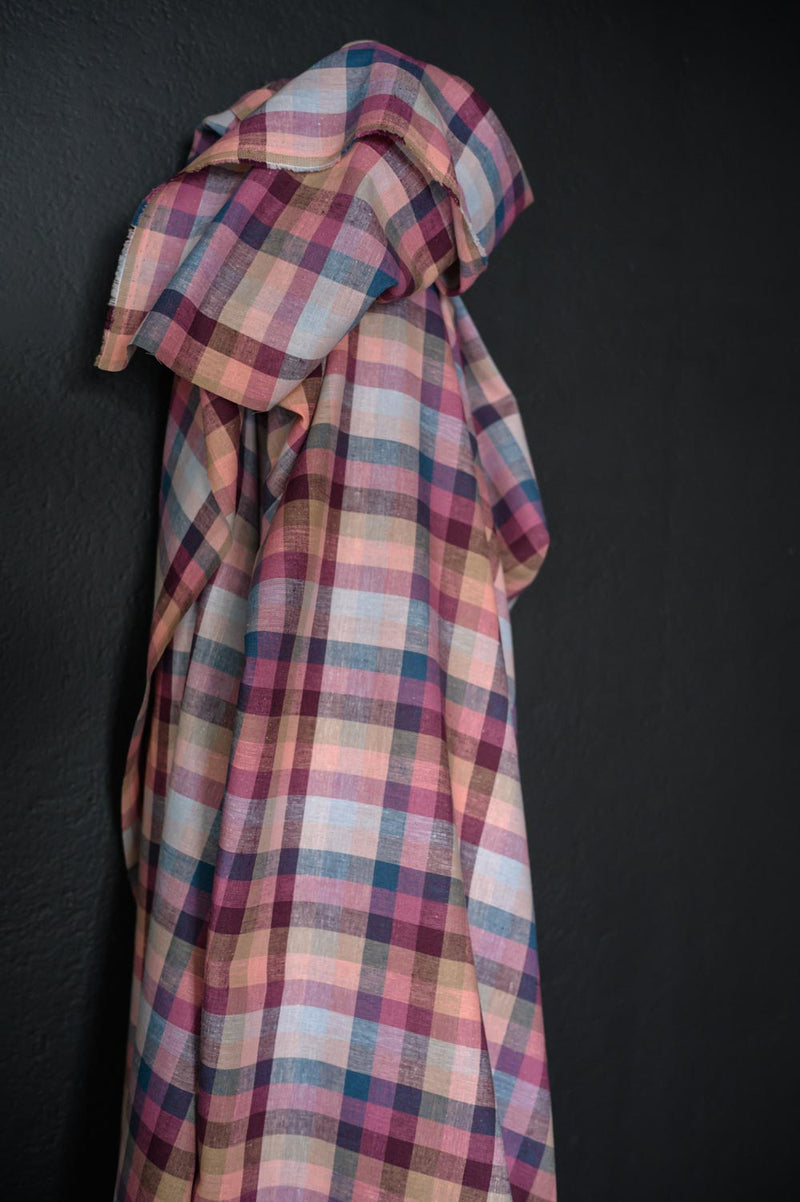 Estelle Check Laundered Cotton Linen