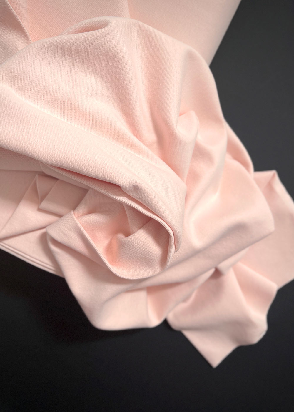 Go To Organics - Cotton Ribbing, Powder Pink