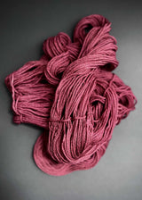 Heather Weir. 8ply Merino, Garnet