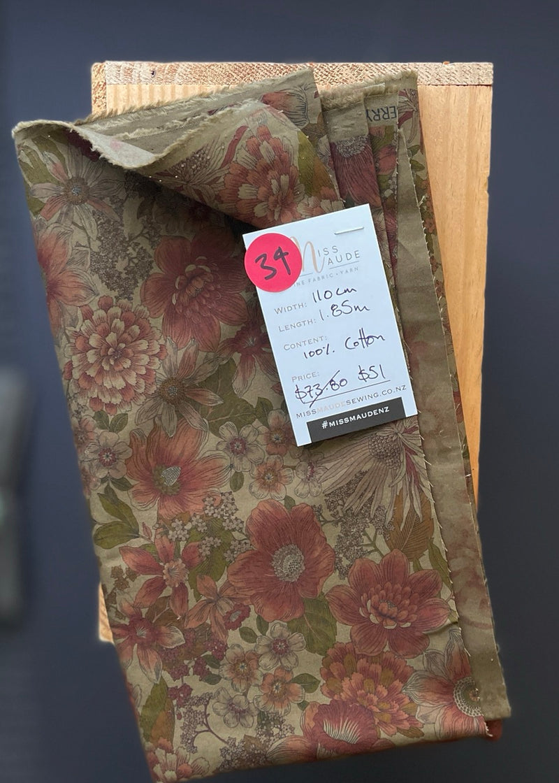 Dress/Top Weight Cotton Fabric Remnants
