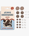 Jeans Hardware Kit | Aged Copper