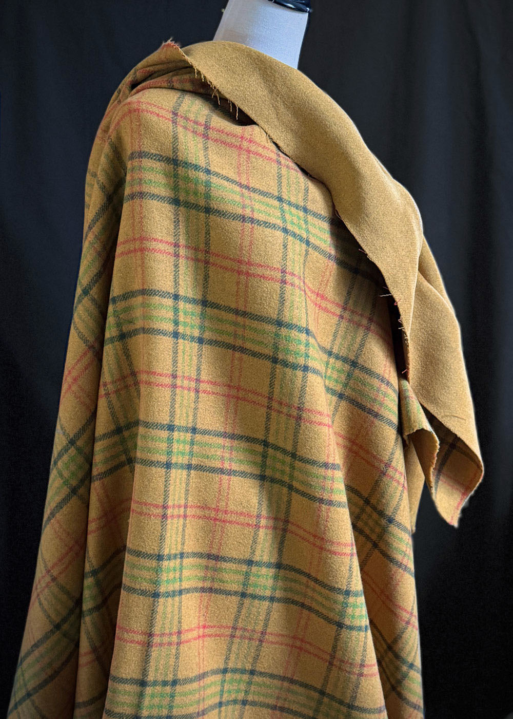 Double Sided Pure Wool Coating, Winter Isle
