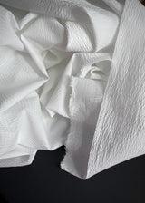 Papier Cotton Seersucker - White