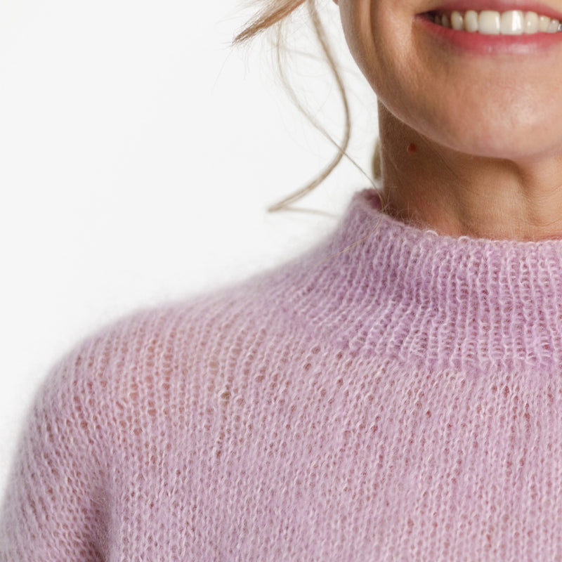 Plait Sleeve Sweater, Purl Foundry. Print Knitting Pattern