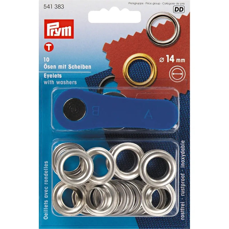 Prym Eyelets and washers, 14mm