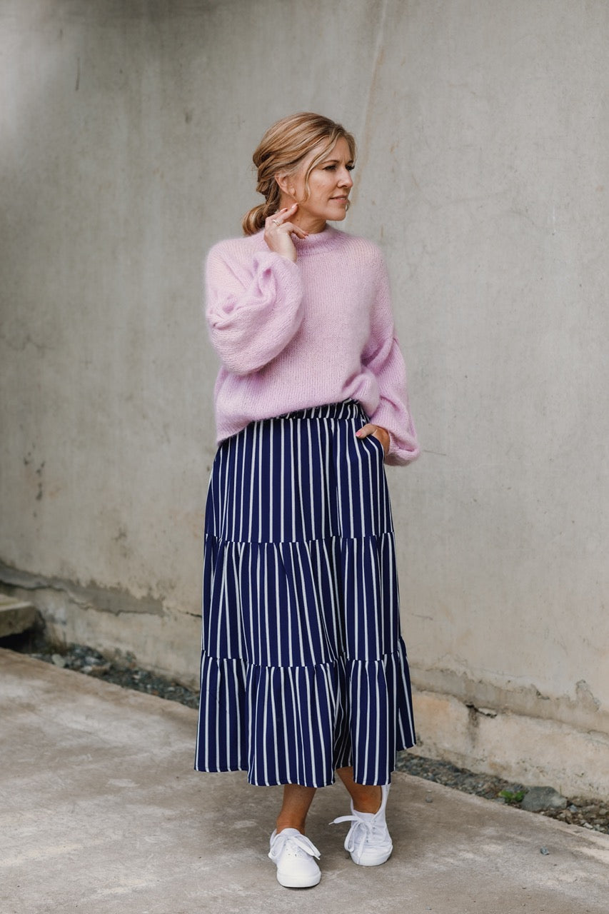 Plait Sleeve Sweater, Purl Foundry. Print Knitting Pattern