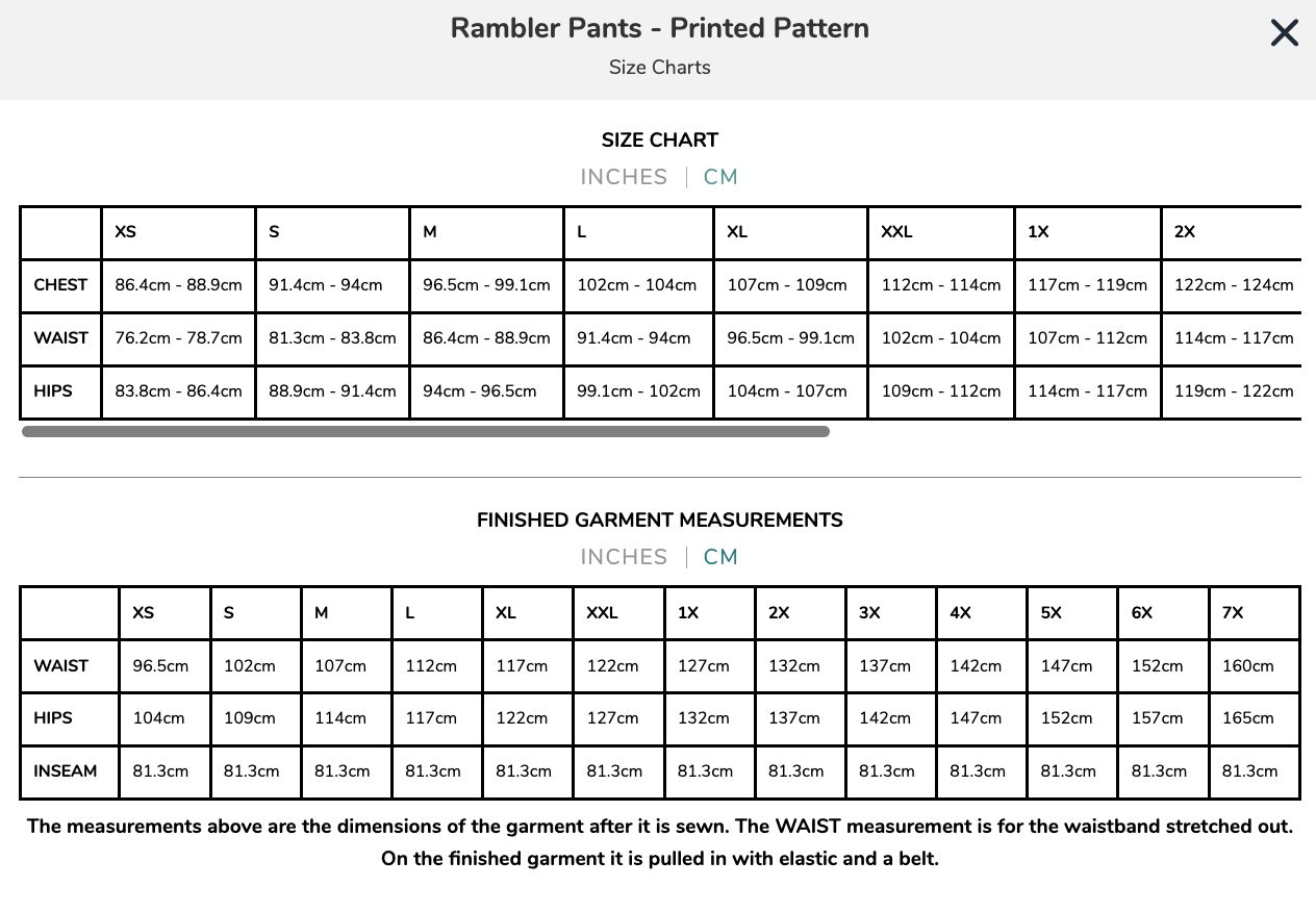 Friday Pattern Company - Rambler Pants