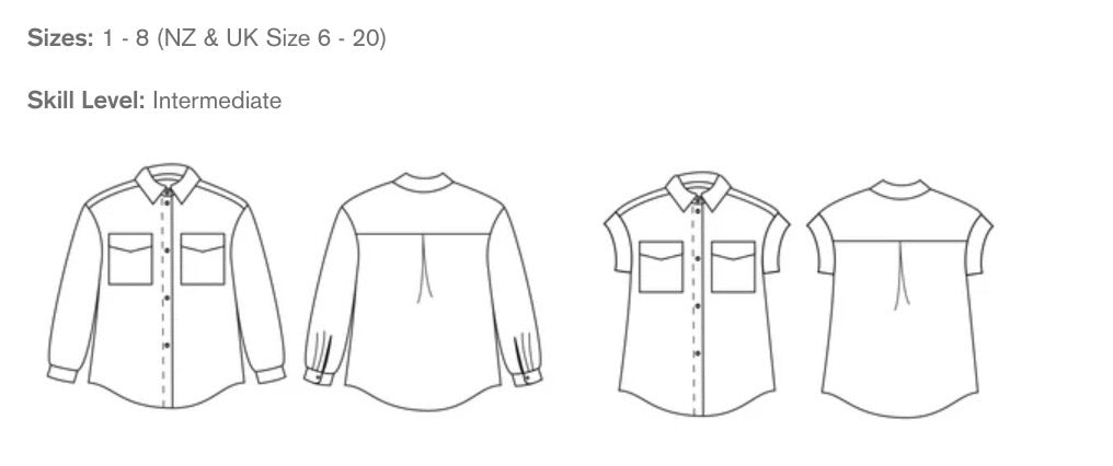Papercut Patterns, Remy Shirt