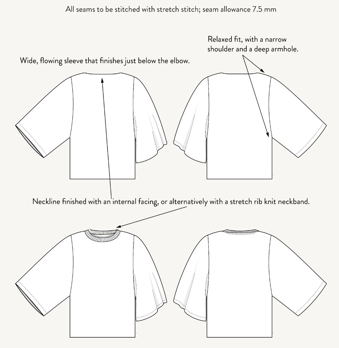The Assembly Line - Wide Sleeve T-Shirt &amp; Dress