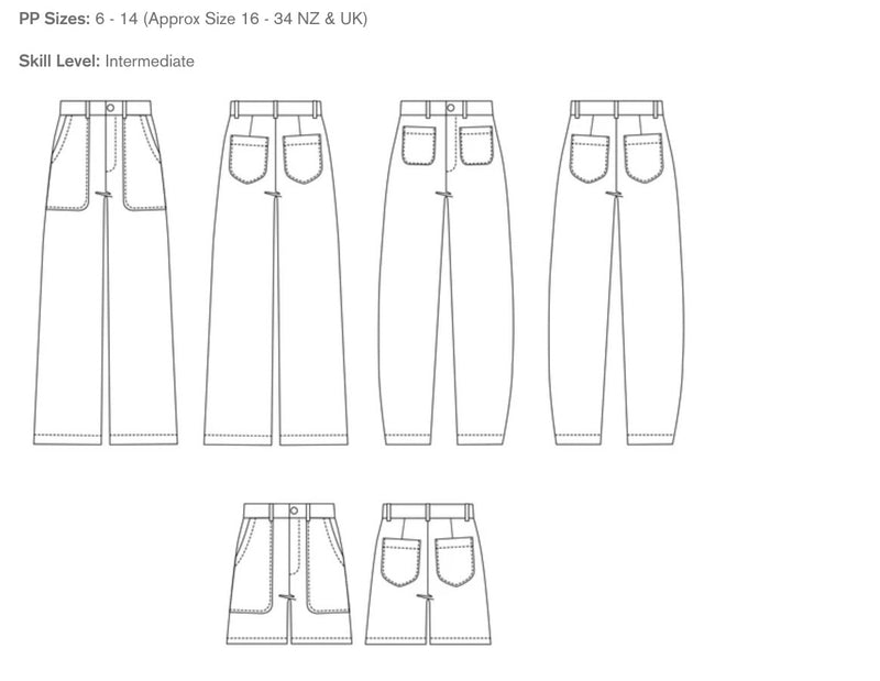 Papercut Patterns, Sera Pant and Short