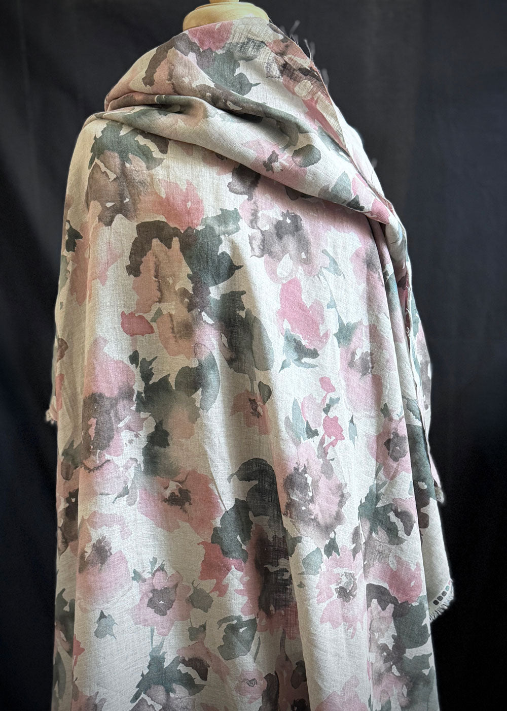 Soft Wash Floral Linen - Pink