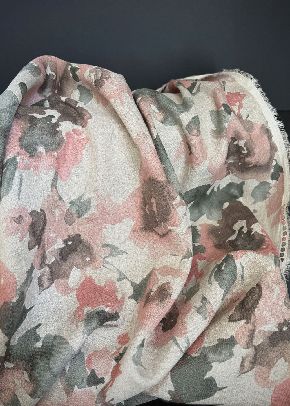 Soft Wash Floral Linen - Pink