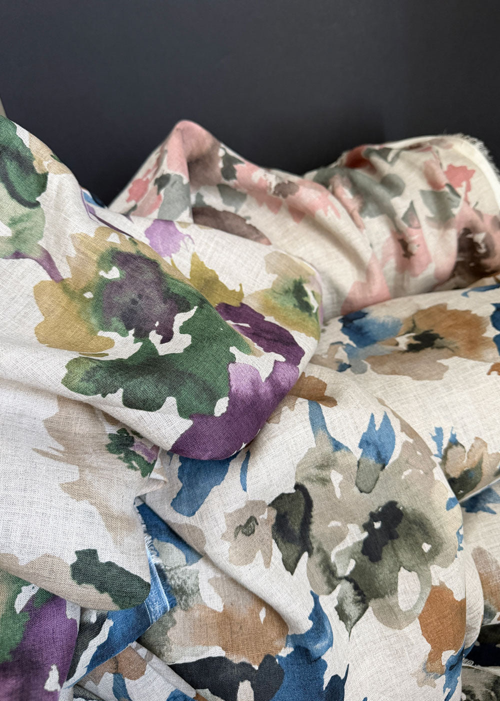Soft Wash Floral Linen - Pink