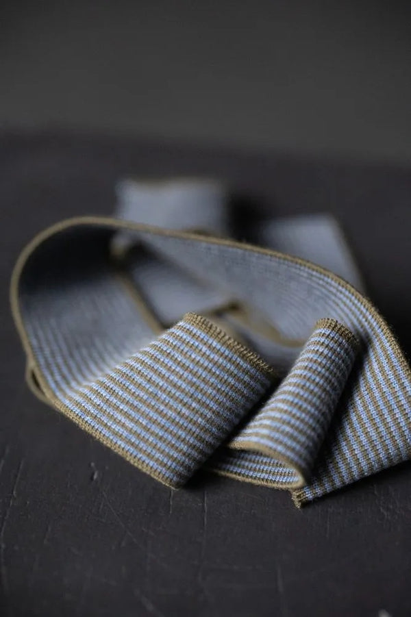 Striped Cotton Rib - Sierra Sea