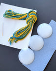 Zizashi Japanese Embroidery Kit - Natural Buttons
