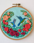Summer Hummingbird Embroidery Kit