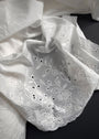 Alba - Broderie Anglais Border Cotton Voile