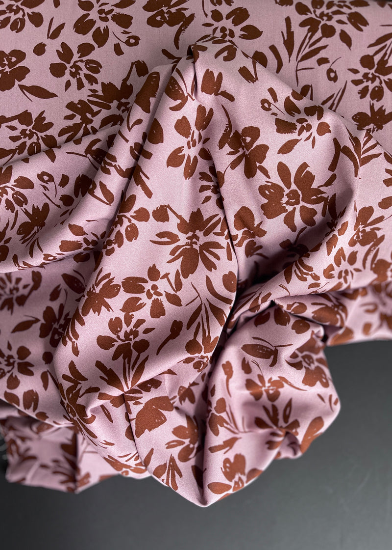 Alexis Floral - Blossom, Stretch Viscose Twill