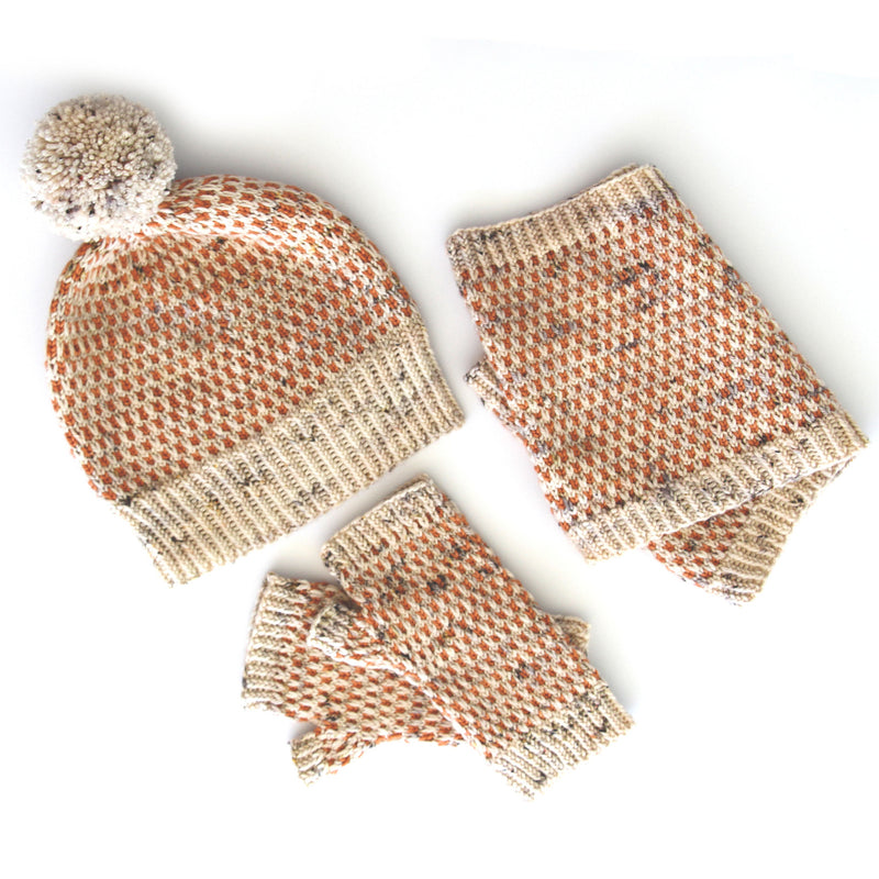 Astra Hat & Cowl, Ambah O'Brien Print Knitting Pattern