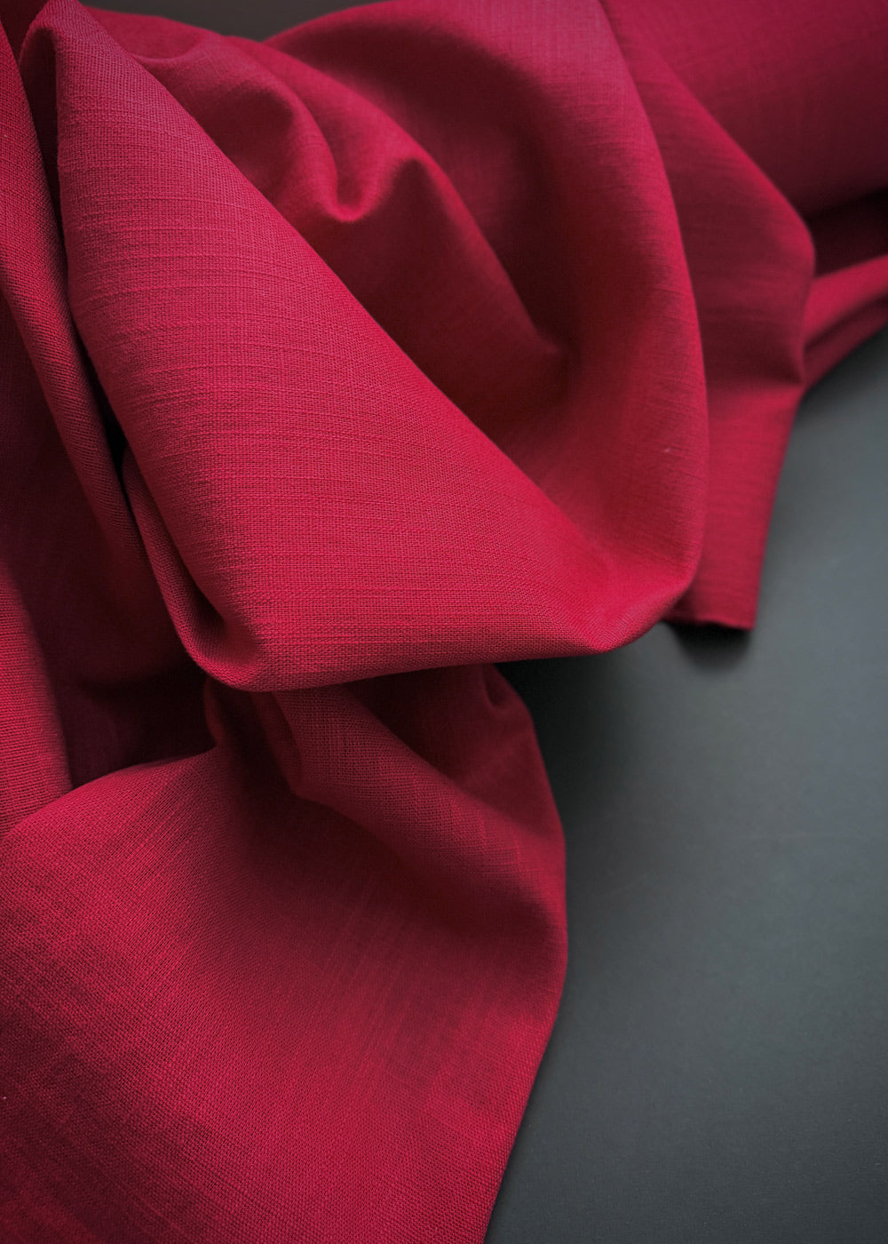 Awanui Washed Linen - Deep Red