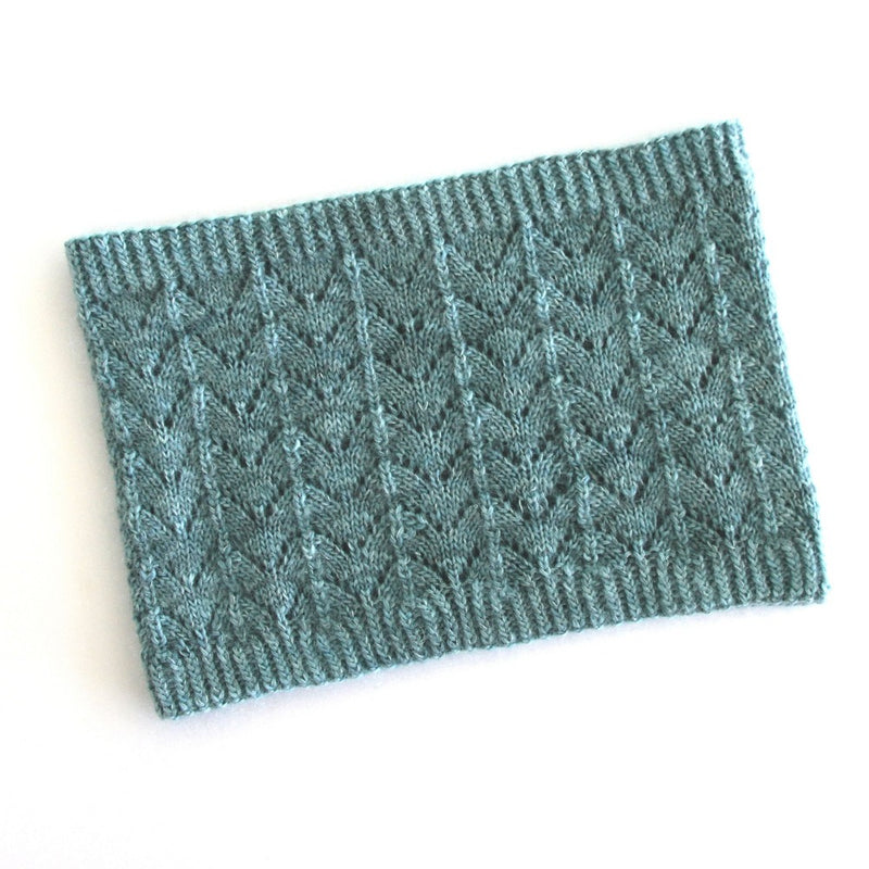 Azurine Hat & Cowl, Ambah O'Brien Print Knitting Pattern