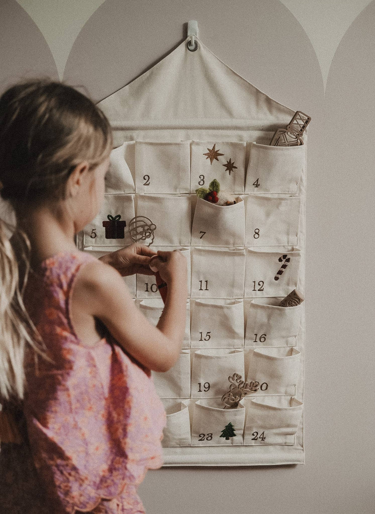 Reusable Fabric Christmas Advent Calendar