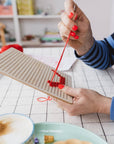 Pegboard Cross Stitch Letter Kit. Red