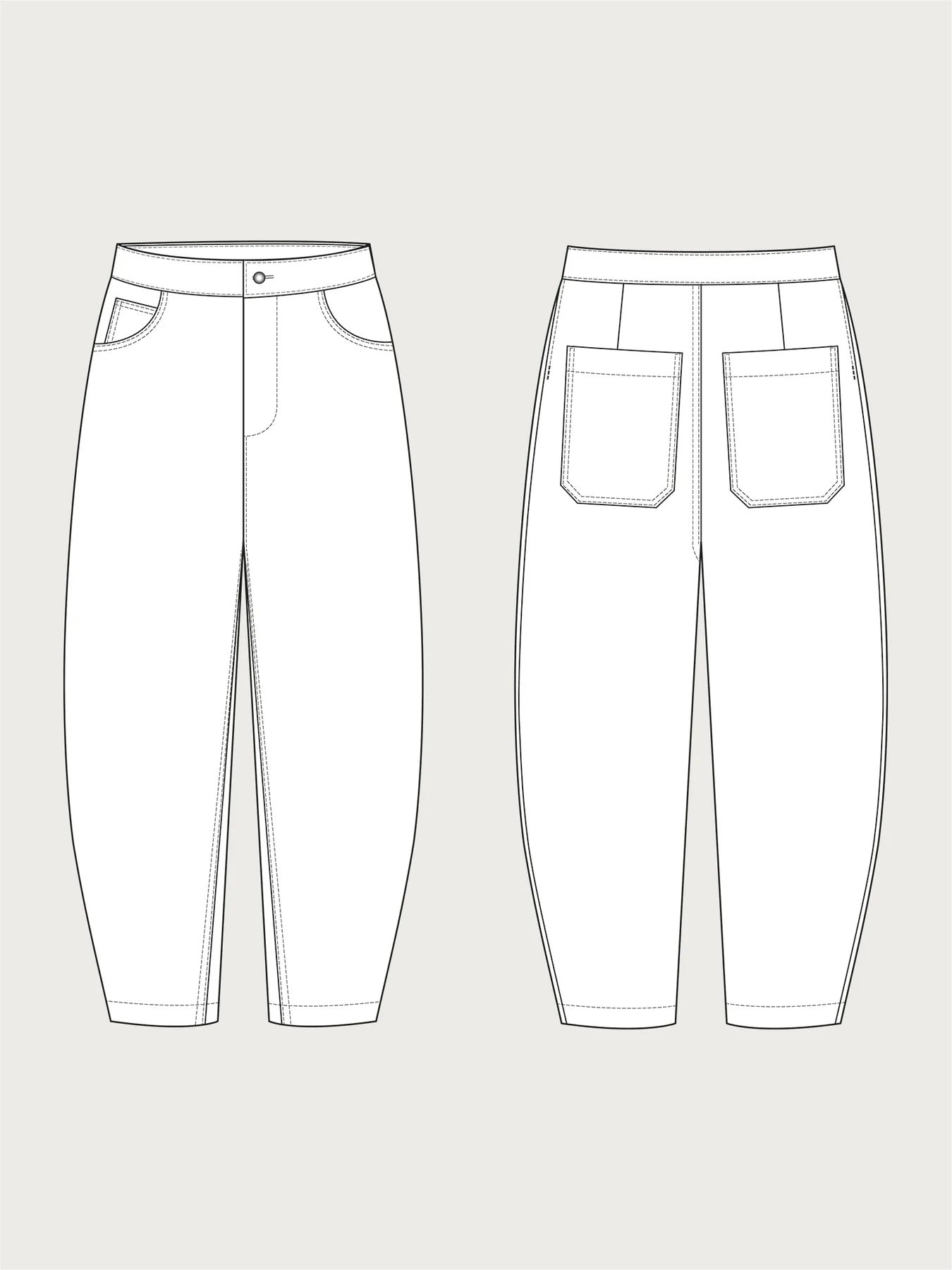The Assembly Line - Barrel-Leg Trousers