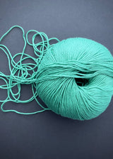 Bio Sesia 5 Organic Cotton Yarn 4ply. Crystal Green 2524