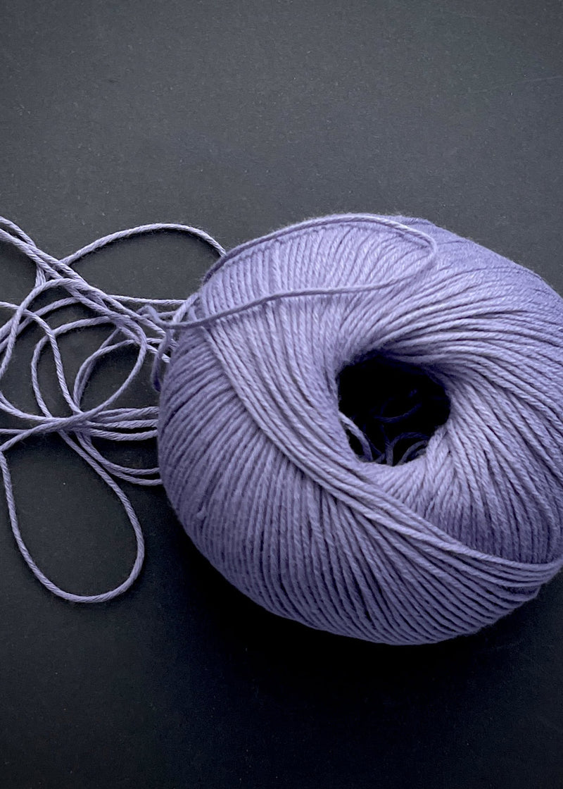 Bio Sesia 5 Organic Cotton Yarn 4ply. Lavender 2859