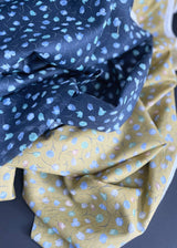 Breeze Floral, Navy - Fine Japanese Cotton Cloth