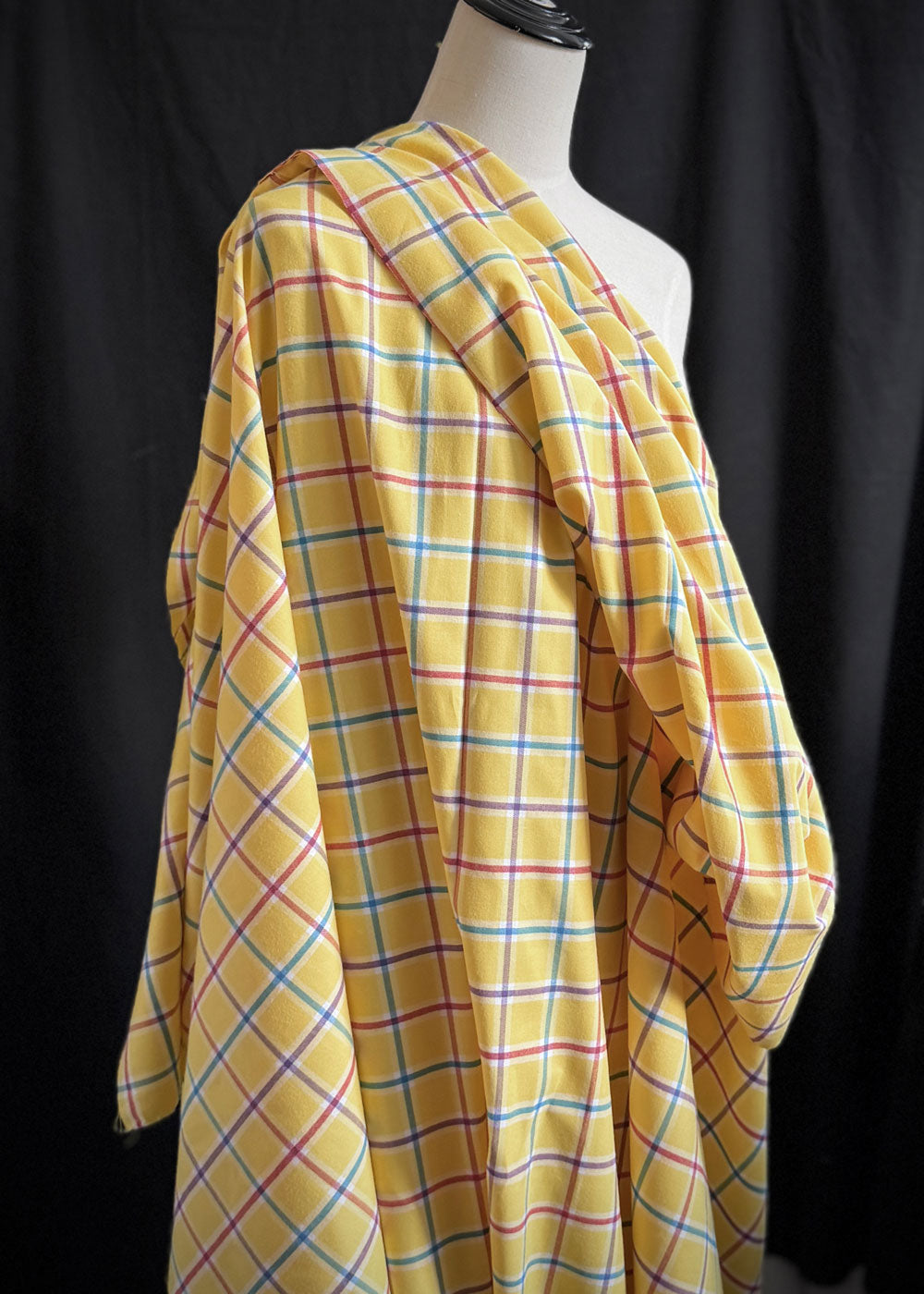 Brushed Cotton Check - Limoncello